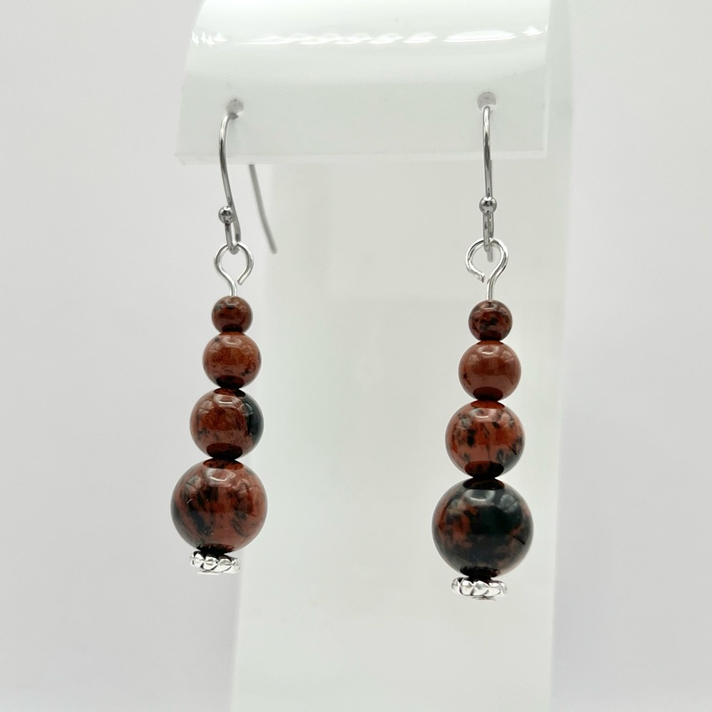 MAHOGANY JASPER EARRINGS